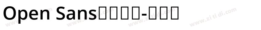 Open Sans英文字体字体转换